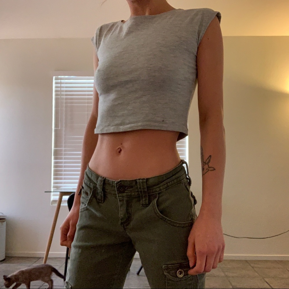 Khaki green cargo pant